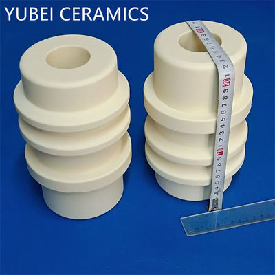 Temperatura de trabalho cerâmica do tubo 1600℃ da alumina Al2O3 do tubo 99% da linha da alumina